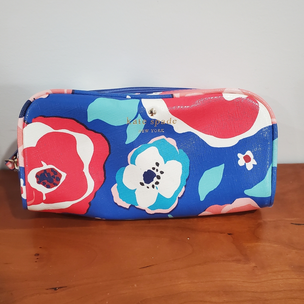 Kate Spade Multicolor Floral Cosmetic Case